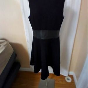 Club Monaco Black Diamond Quilted Fit & Flare Tabitha Cocktail Dress Size 12